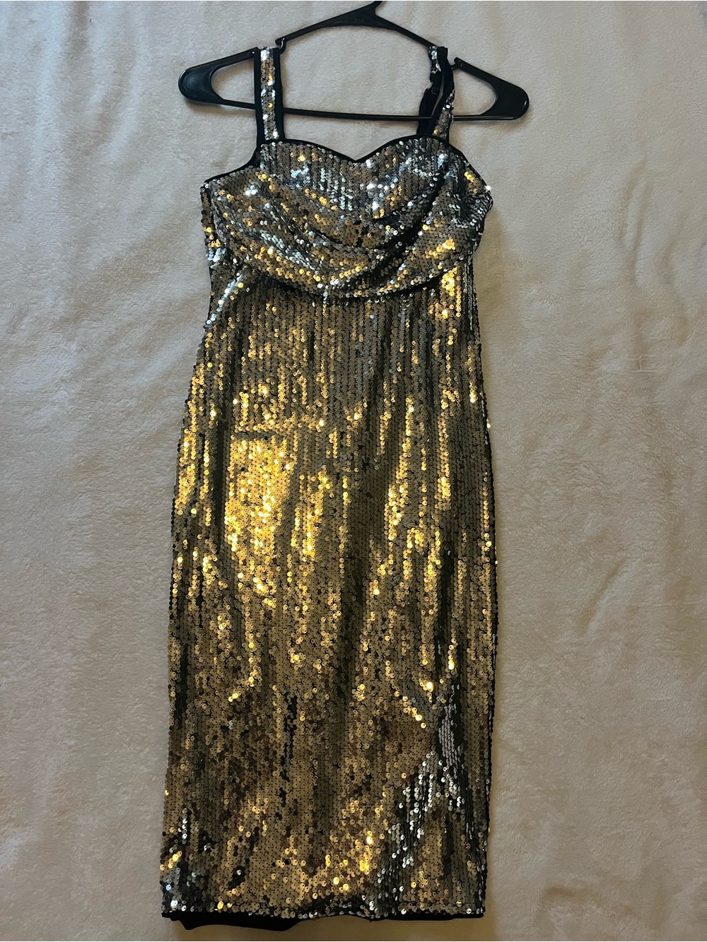 Silver Sequin Dress - Elegant Evening Wear